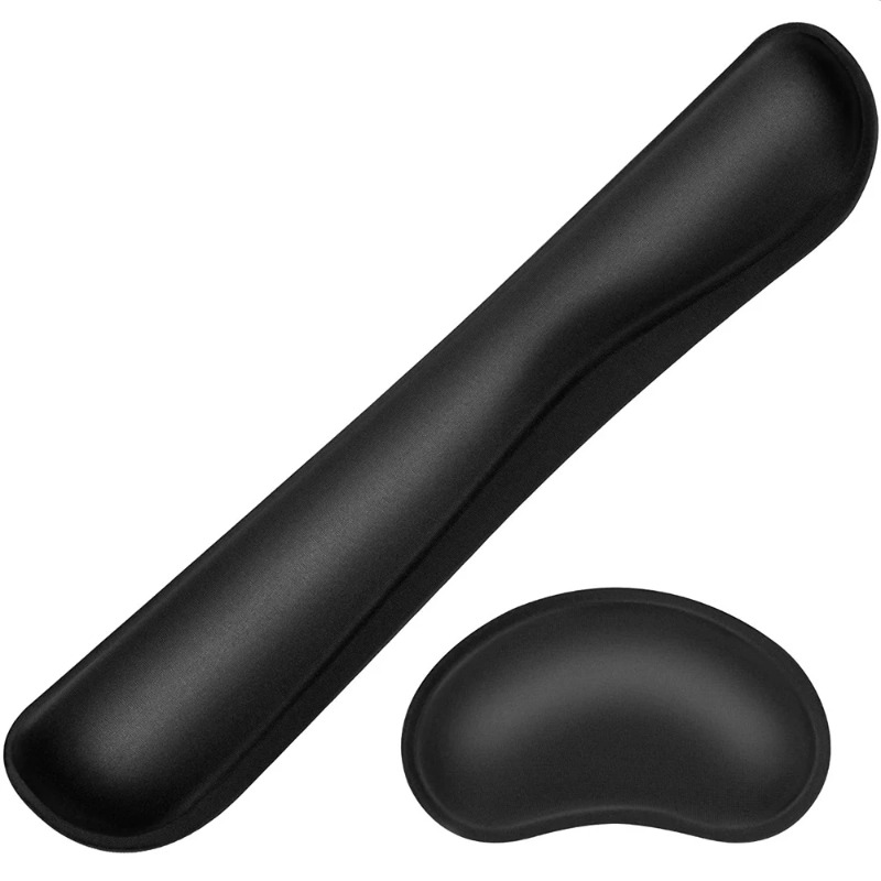 Desk Setup Keyboard - Ergonomic Keyboard Wrist Rest with Memory