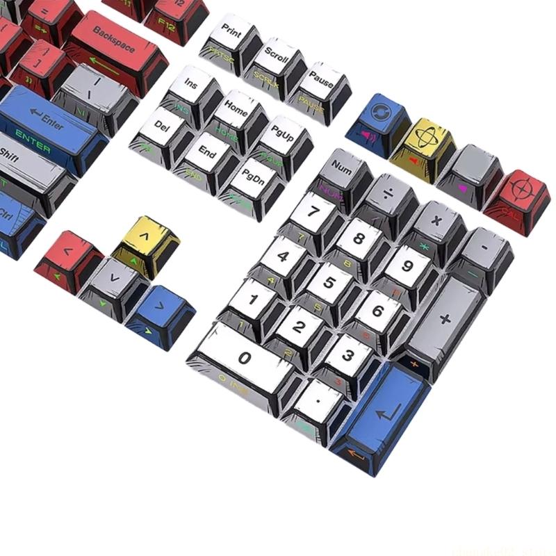 Desk Setup Height - Side Printed Through Keycap Set 131Keys