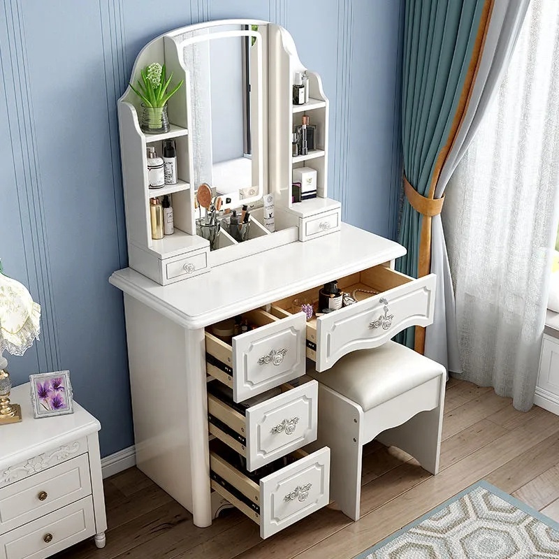 Girls White and pink Modern Wo - огляд і ціна Desk Vanity Setup