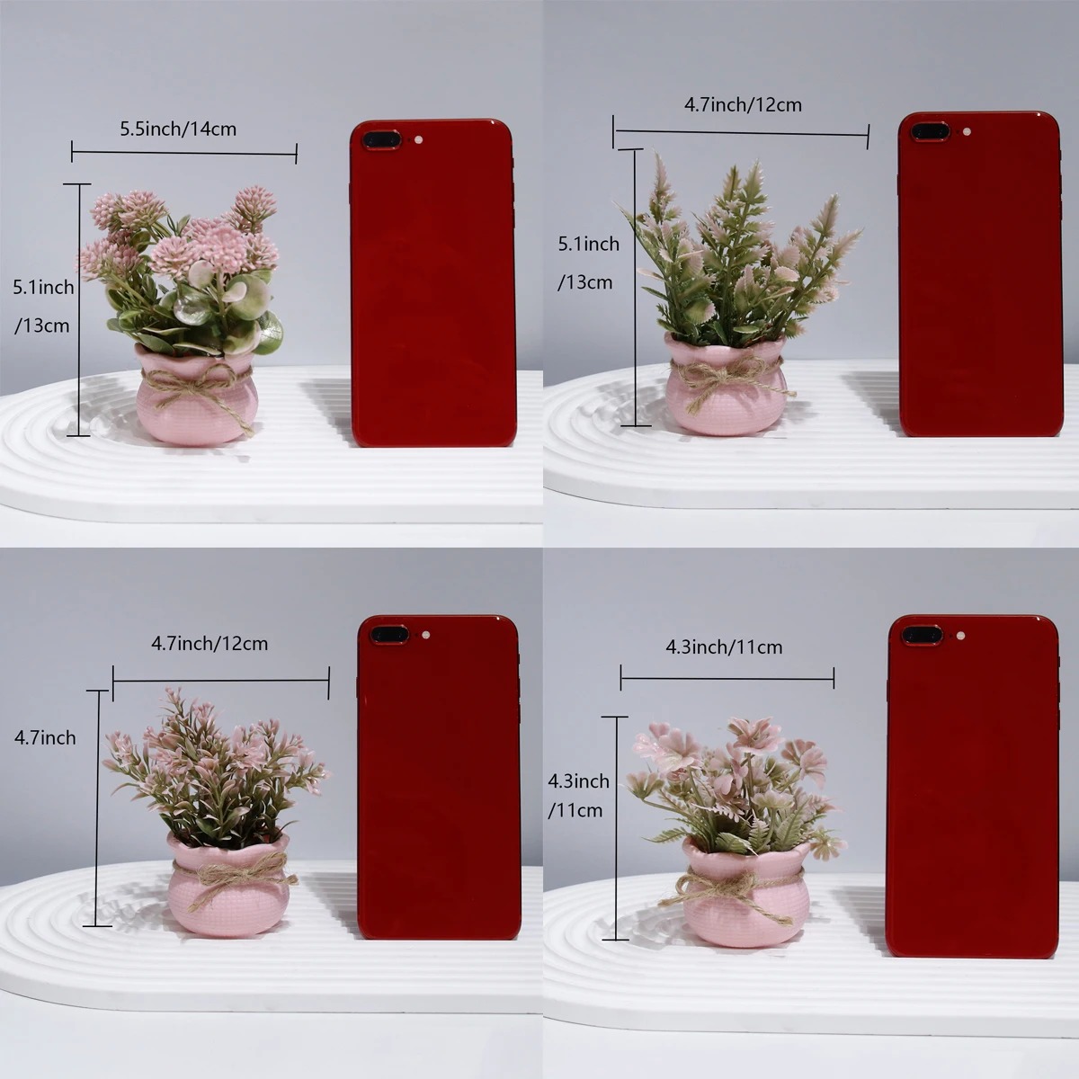 Mini Artificial Pink Series Fl - огляд і ціна Desk Setup Plant