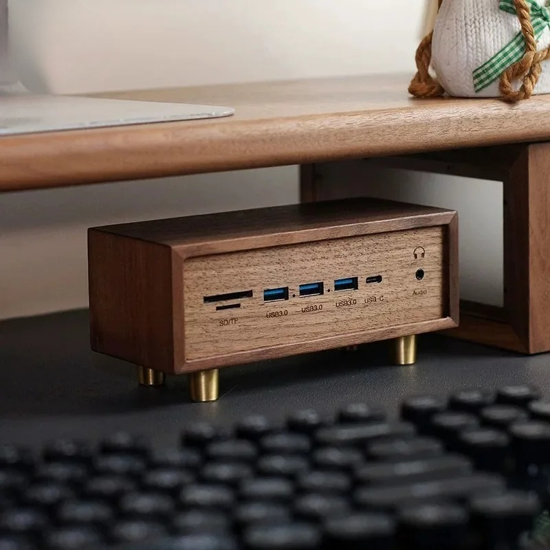 Creative Desk‑Setup Solid Wood - огляд і ціна Desk Setup Black And Wood