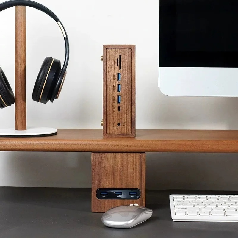 Creative Desk‑Setup Solid Wood - огляд і ціна Desk Setup Black And Wood