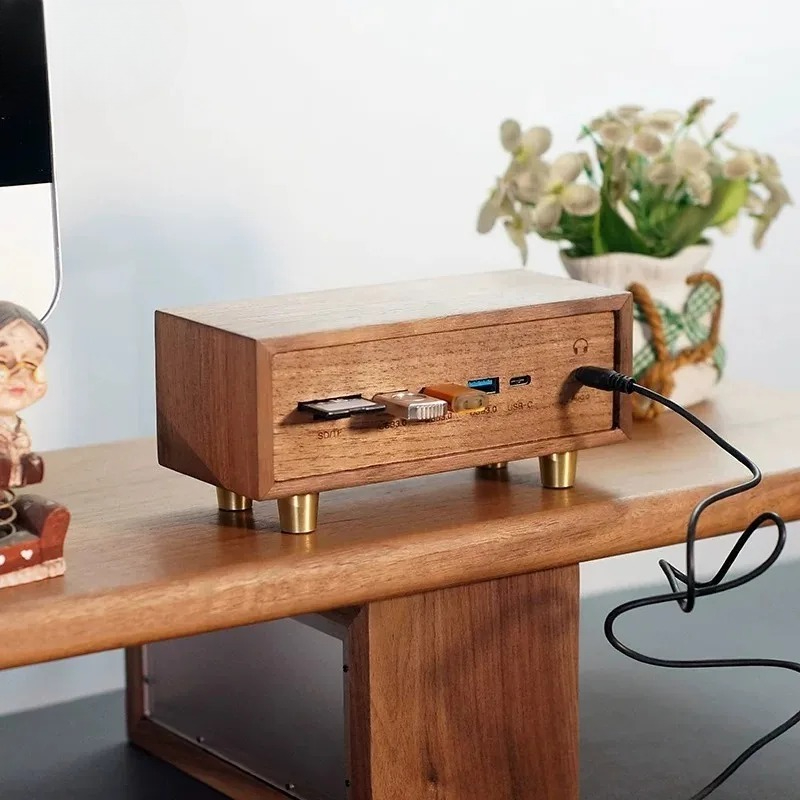 Creative Desk‑Setup Solid Wood - огляд і ціна Desk Setup Black And Wood