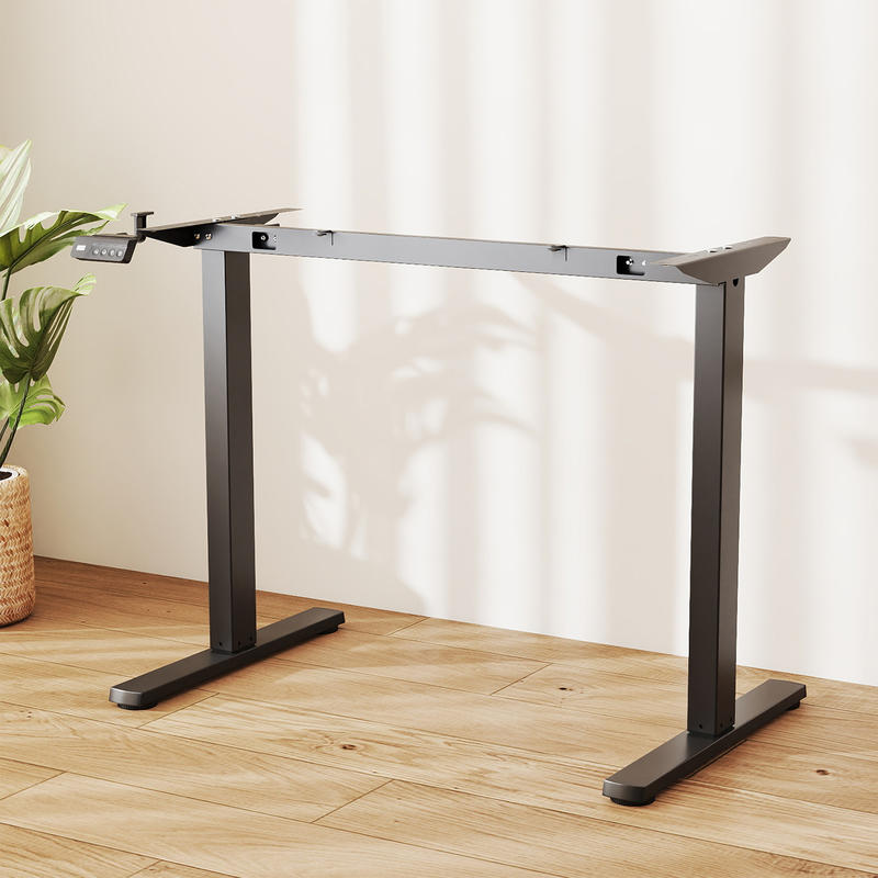 Electric Standing Desk Frame,  - огляд і ціна Desk Setup Black And Wood