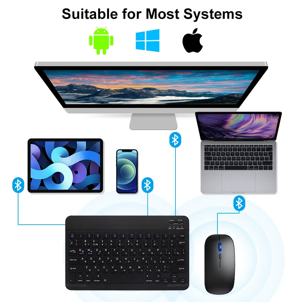 New 2025 Bluetooth Wireless Ke - огляд і ціна Desk Setup Keyboard
