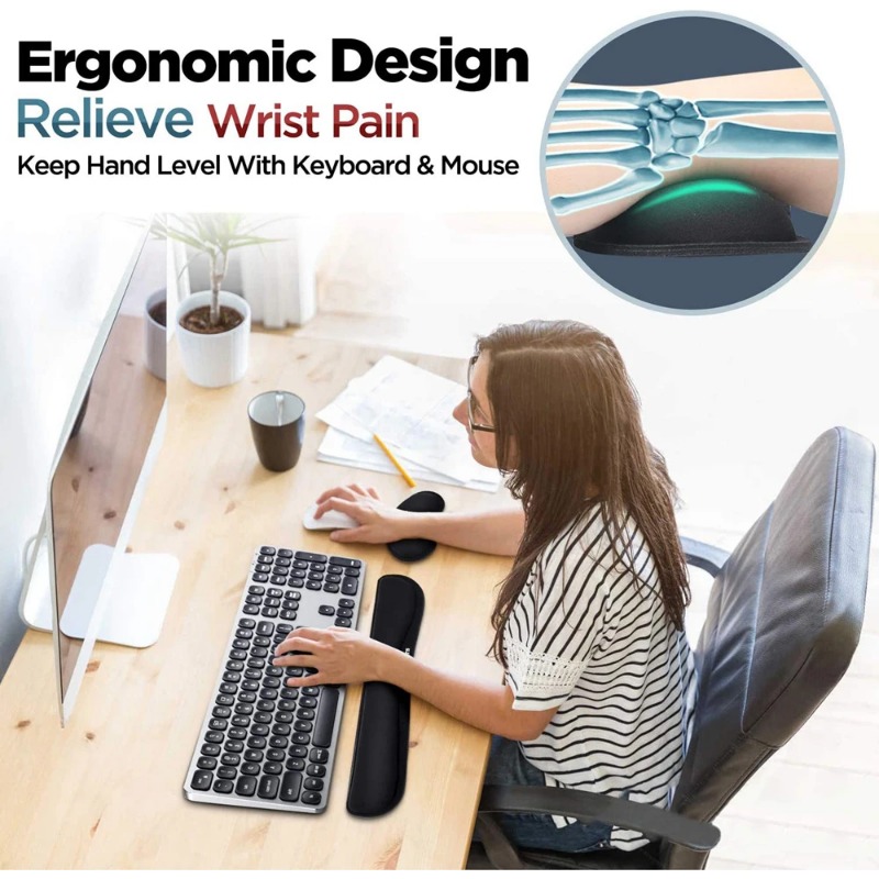 Ergonomic Keyboard Wrist Rest  - огляд і ціна Desk Setup Keyboard