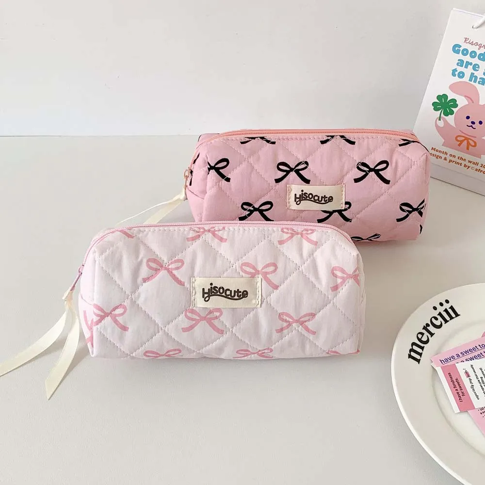 Bowknot Bow Stationery Bag Des - огляд і ціна Korean Desk Setup