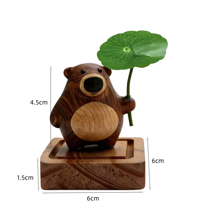 Cute Bear Aroma Diffuser Wood  - огляд і ціна Desk Setup Essentials