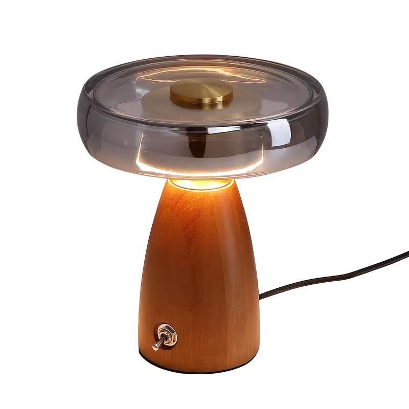 Vintage Wood Table Lamp Retro  - огляд і ціна Desk Setup Vintage