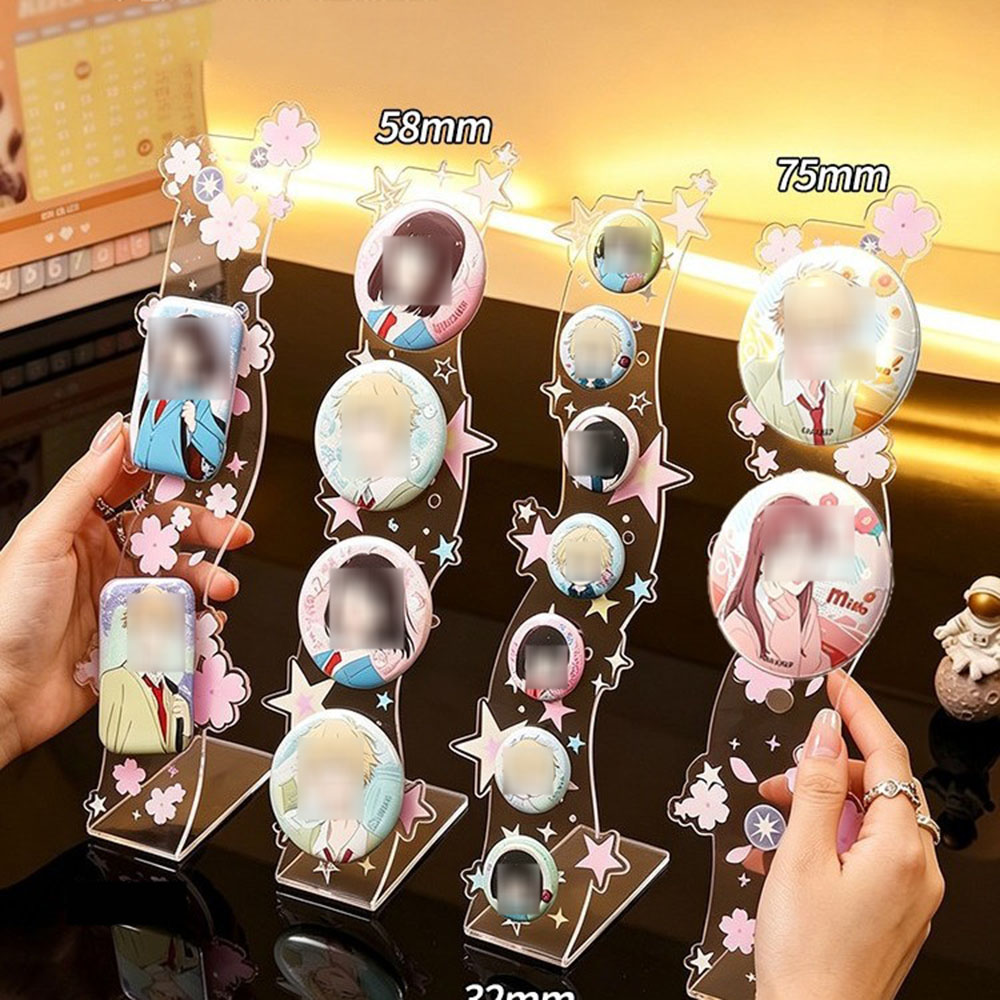 Wavy Acrylic Magnetic Badge Di - огляд і ціна Korean Desk Setup