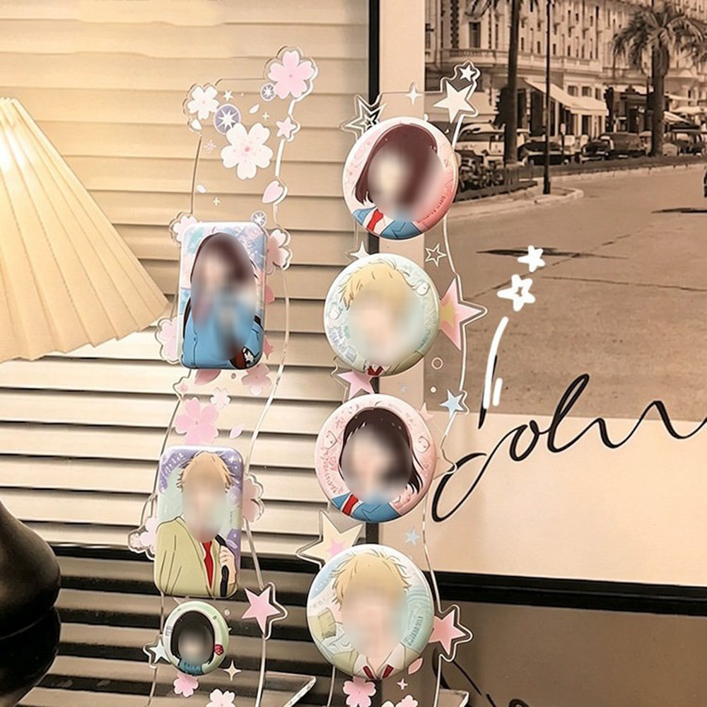Wavy Acrylic Magnetic Badge Di - огляд і ціна Korean Desk Setup
