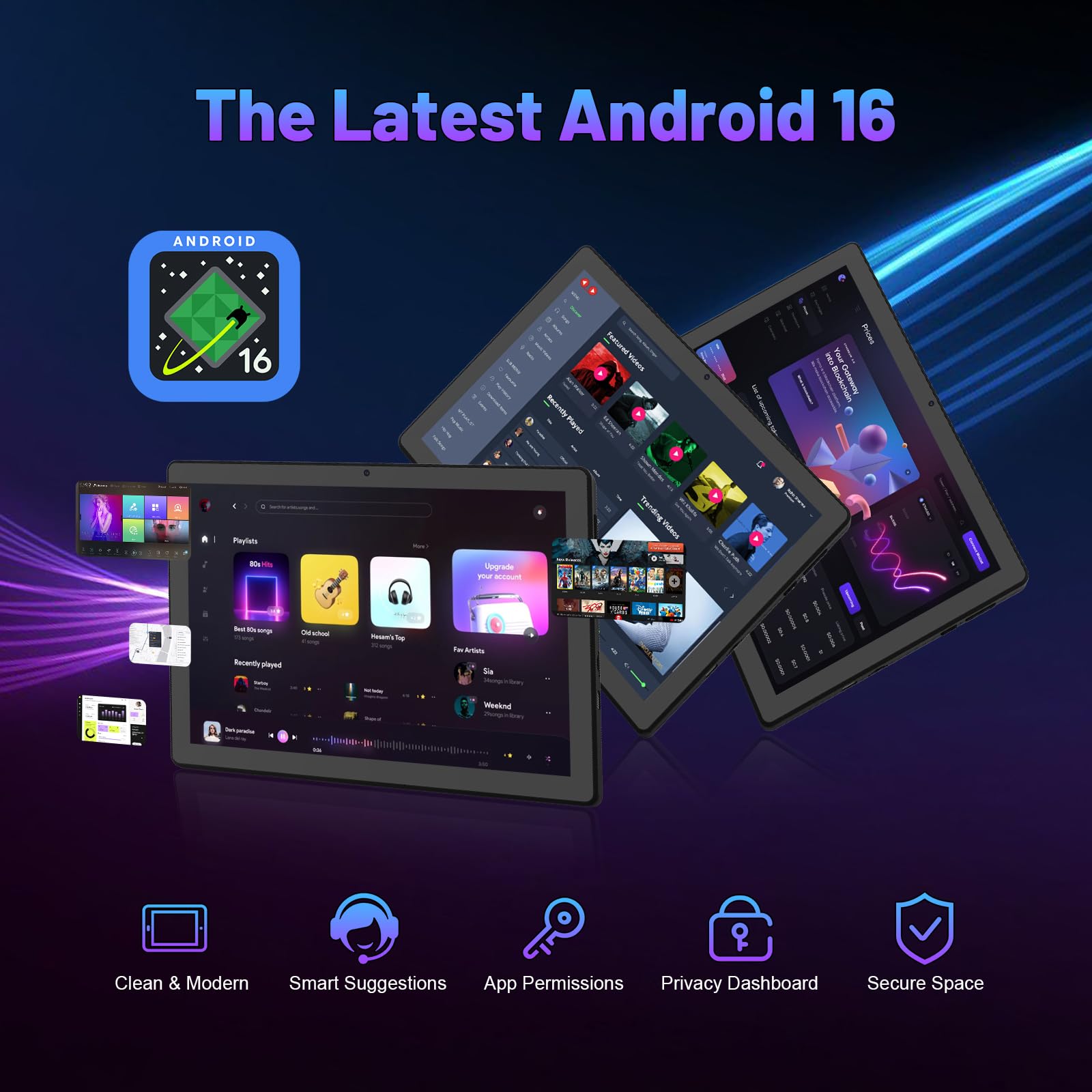 10.1 Inch Android 16 Tablet Bu - огляд і ціна Desk Setup Keyboard