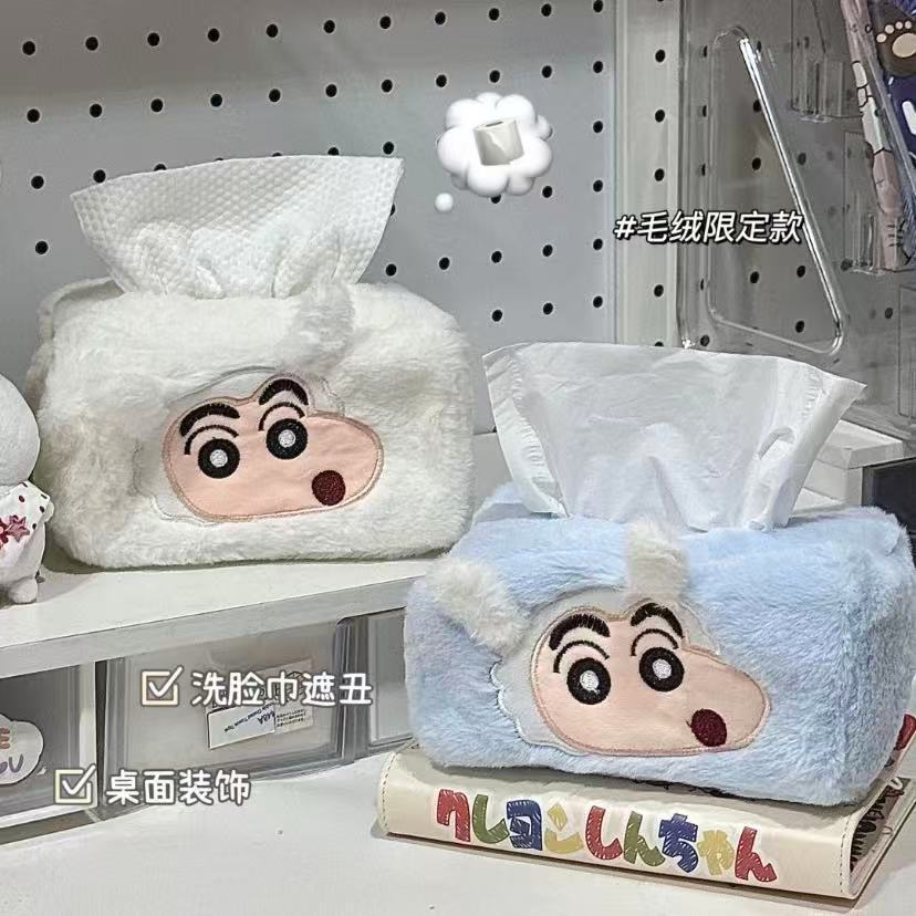 Crayon Shin-chan Tissue Box -  - огляд і ціна Korean Desk Setup