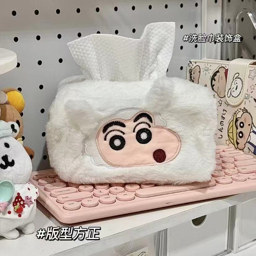 Crayon Shin-chan Tissue Box -  - огляд і ціна Korean Desk Setup