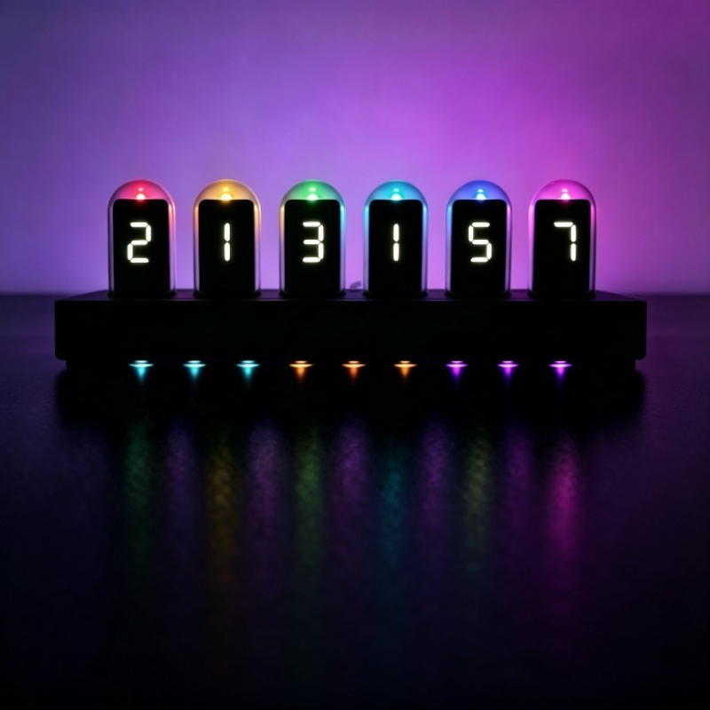 IPS‑Simulated Nixie Tube Clock - огляд і ціна Desk Setup Artist