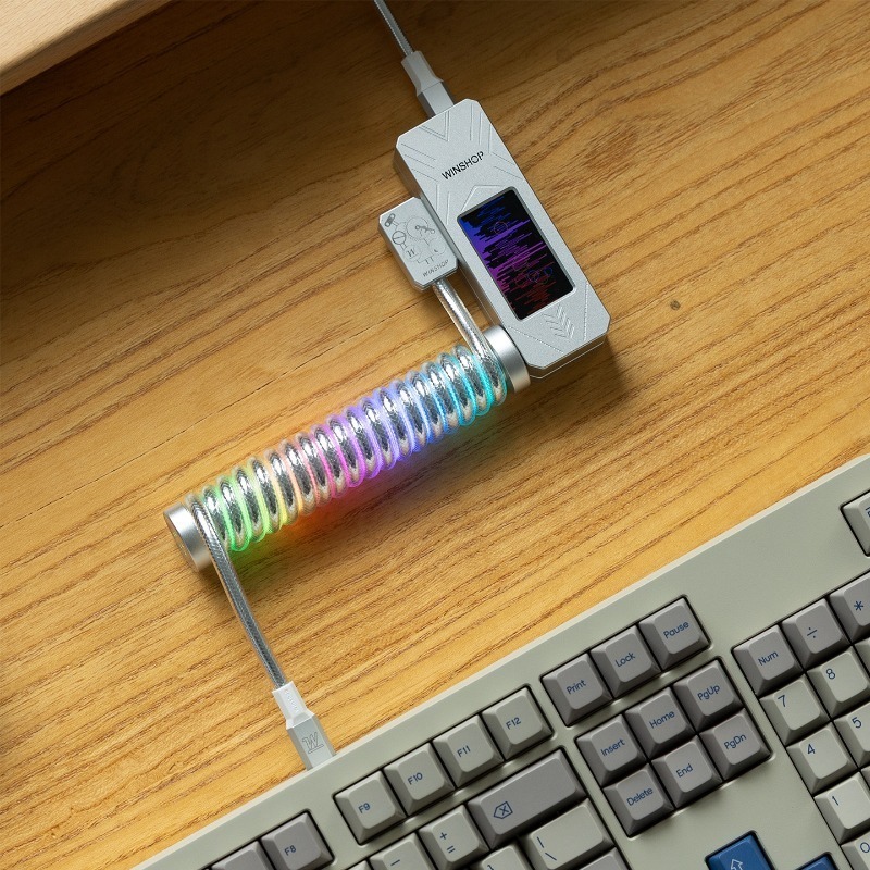 WINSHOP Aviation Plug Cable Cu - огляд і ціна Desk Setup Keyboard