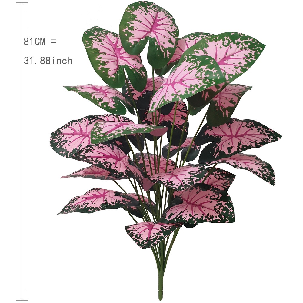 Pink Leaf Potted Plants Fake A - огляд і ціна Desk Setup Plant