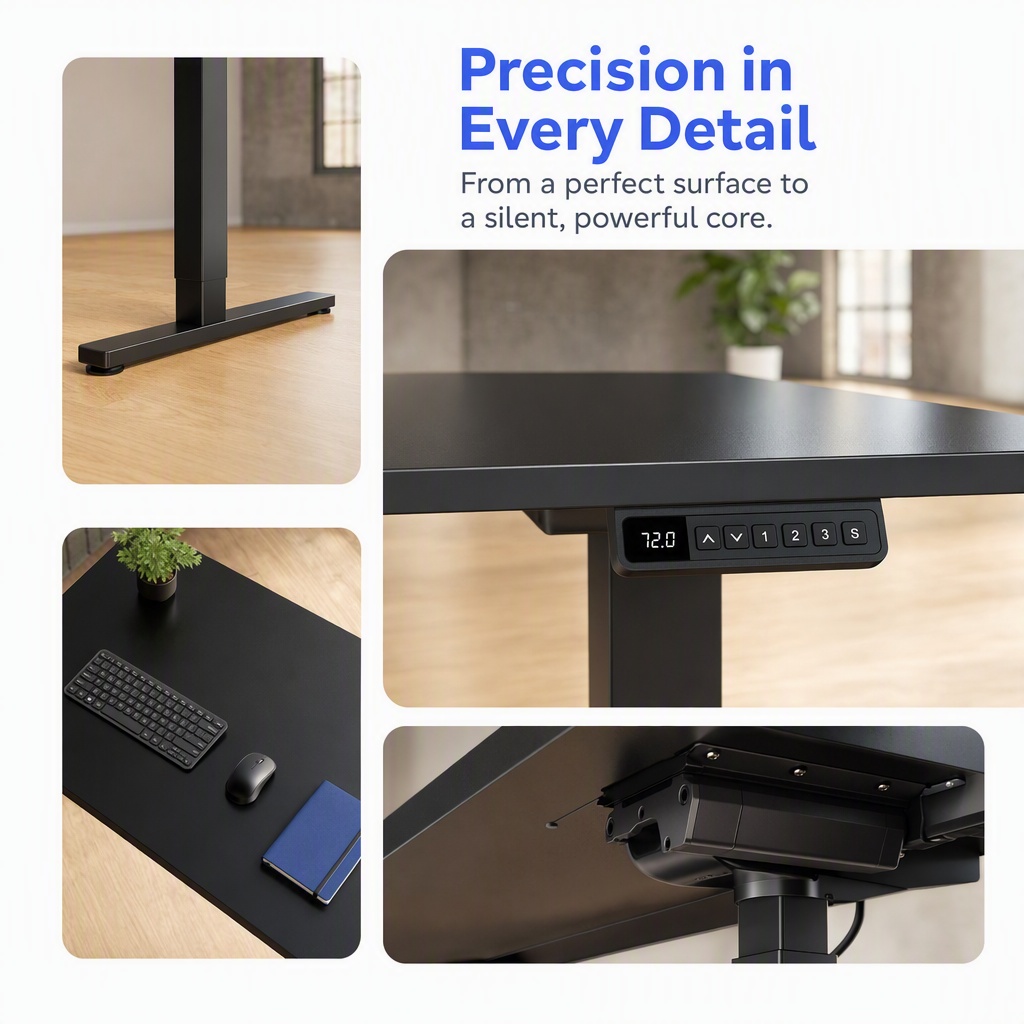 Electric Standing Desk, Whole  - огляд і ціна Desk Setup Height
