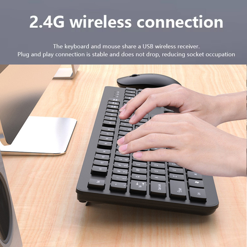 2.4G Wireless Keyboard Mouse S - огляд і ціна Desk Setup Keyboard