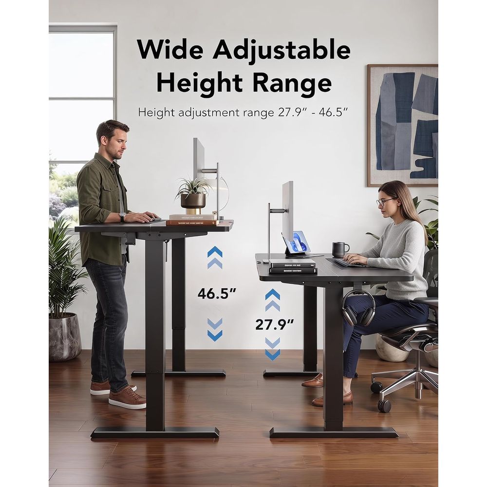 Electric Standing Desk, 47 x 2 - огляд і ціна Desk Setup Height
