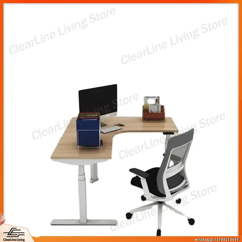 L Shaped Electric Height Adjus - огляд і ціна Desk Setup Height