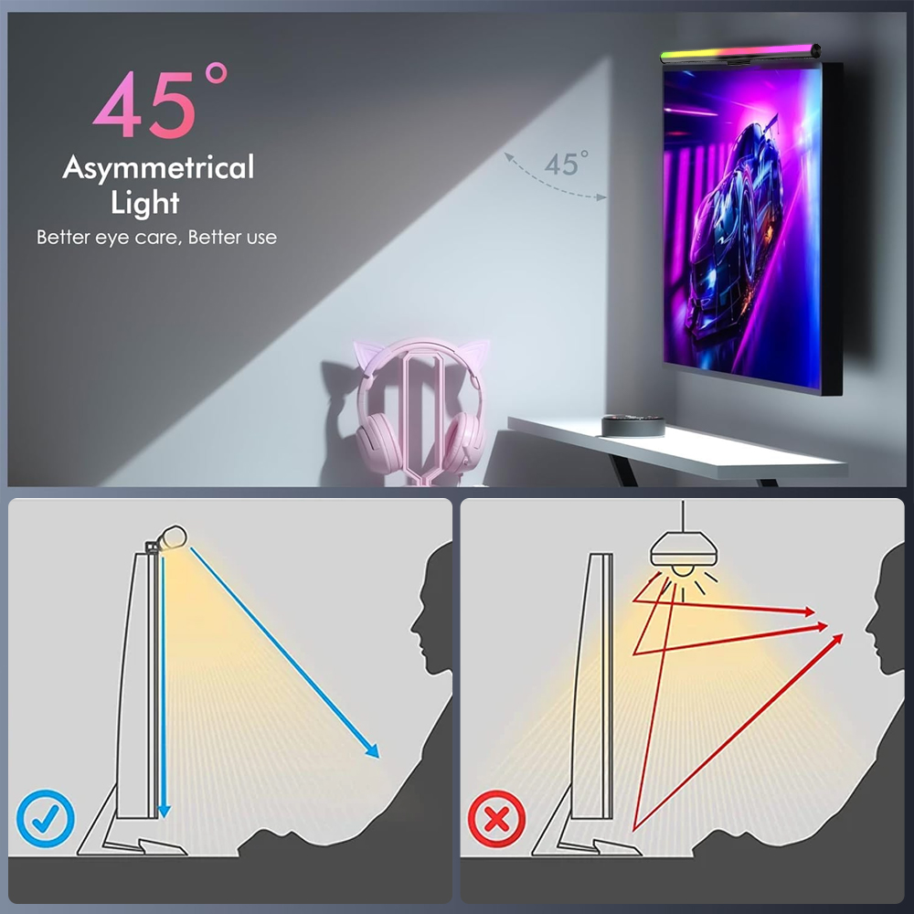 Wifi Lightbar Monitor Light Ba - огляд і ціна Setup Desk Monitor