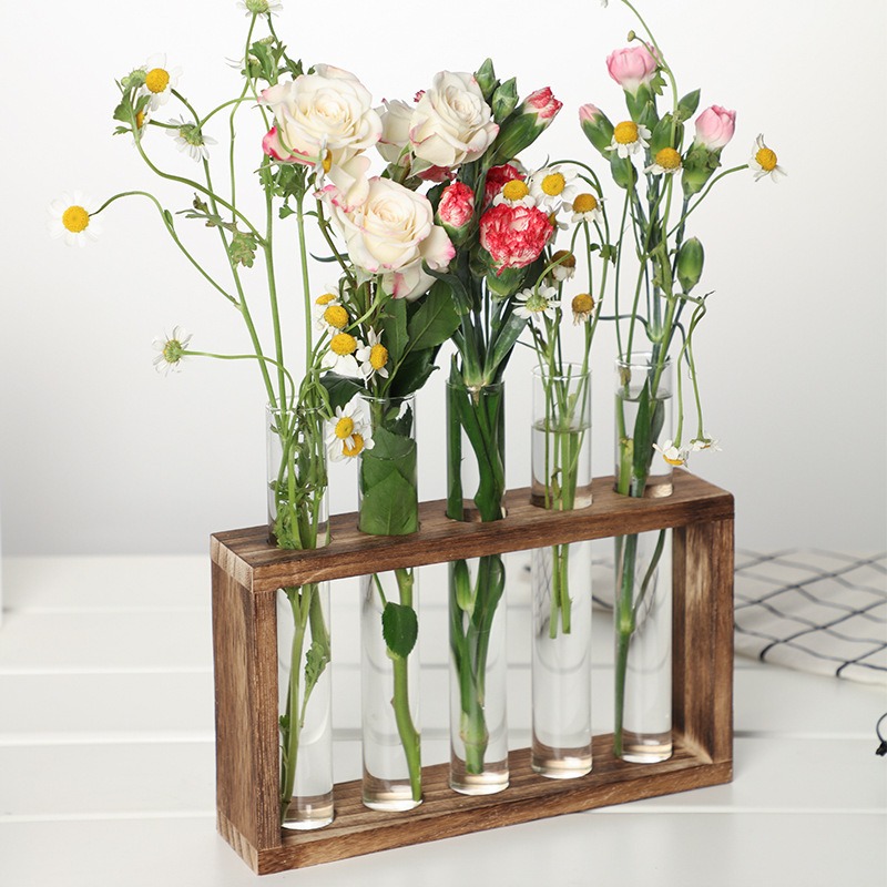 5-Tube Glass Hydroponic Plante - огляд і ціна Desk Setup Plant