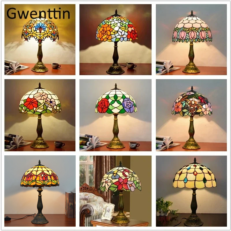 Vintage Tiffany Table Lamps Me - огляд і ціна Desk Setup Vintage