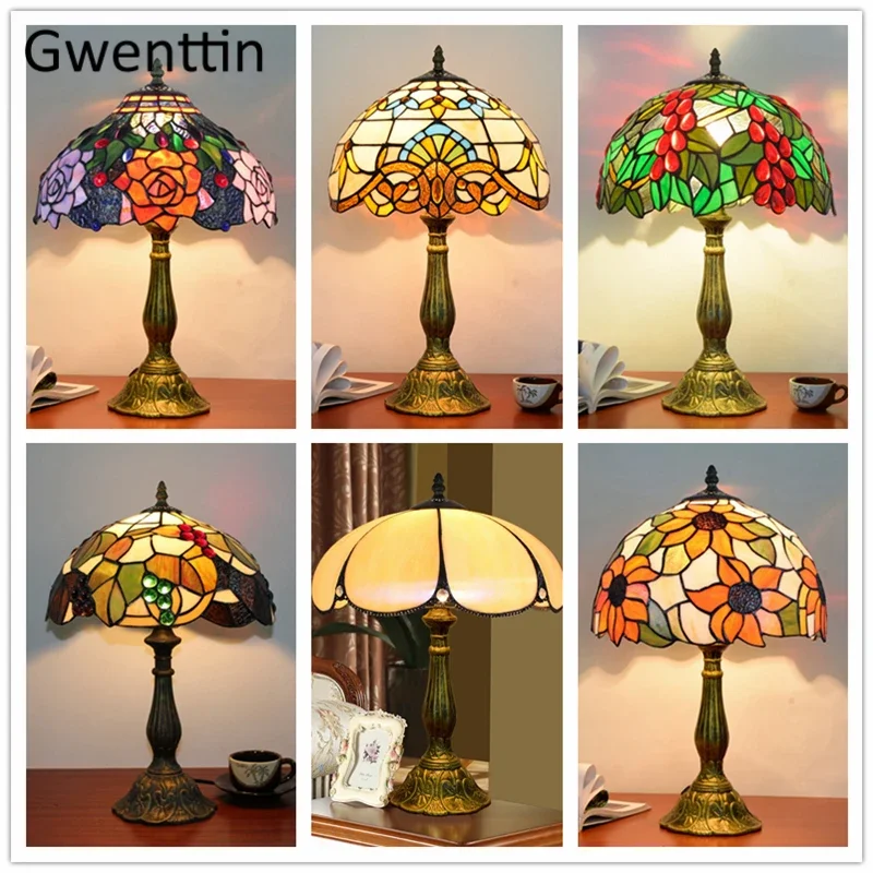 Vintage Tiffany Table Lamps Me - огляд і ціна Desk Setup Vintage