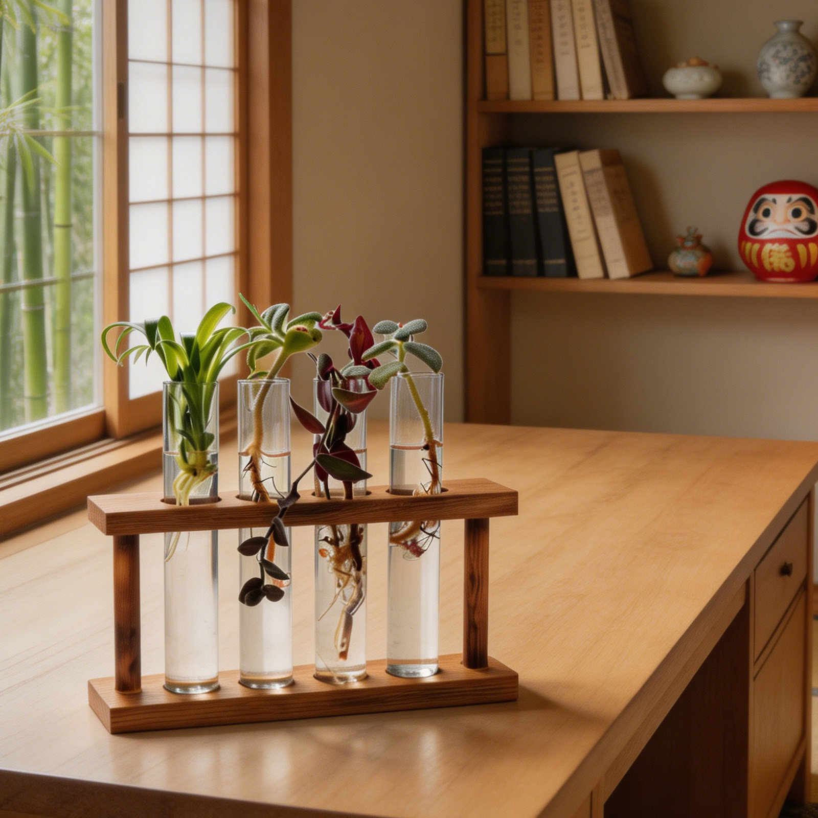 Wooden Plant Propagation Stati - огляд і ціна Desk Setup Plant