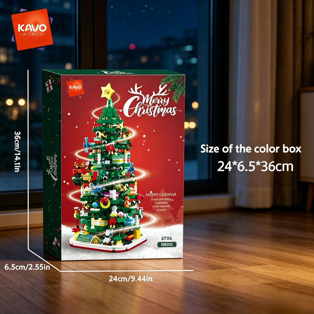 KAVOWORLD 1024pcs Christmas Tr - огляд і ціна Desk Setup Needs