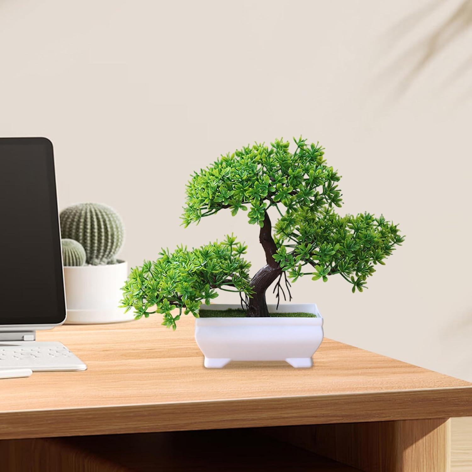 1/2Pcs Artificial Bonsai Tree  - огляд і ціна Desk Setup Plant